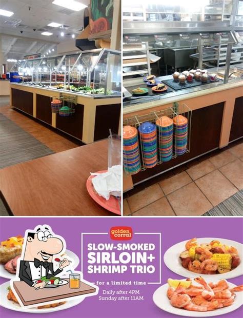 Goldon Corral is a high rated family-friendly buffet featuring freshly prepared all-you-can-eat American fare, plus fresh salad and delicious dessert bars. . Golden corral buffet grill college station menu